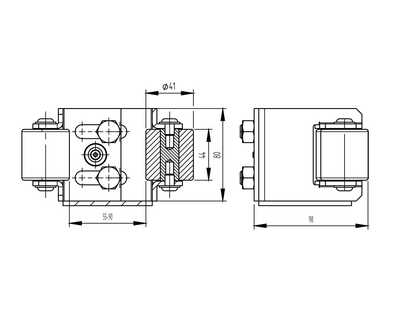 Náběh spodní pro profil 60,70,80mm