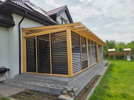 Hliníkové pojezdové kování pro posuvné stínící panely, 3 m profil s nosností 60 kg – SET
