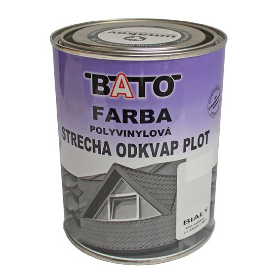 Barva polyvinylová, bíla RAL9003 satin 1kg (0,8L)