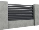 Aluminum fences with louvers