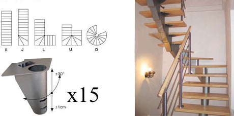 Schodiště SEGMENT NS270 sada Vmax 2860mm Vmin 2580