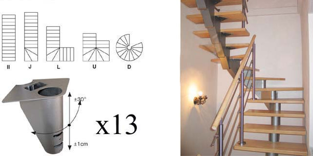 Schodiště SEGMENT NS240 sada V 2640-2400mm, set 13