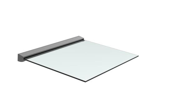 Prosklená stříška hliník profil FIX