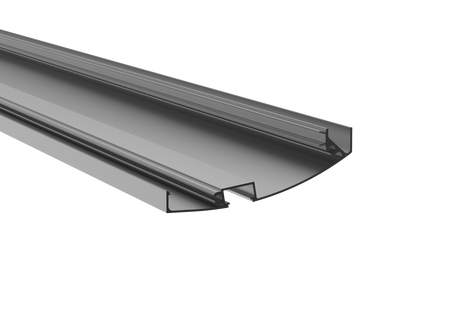 Aluminum profile for a self-supporting glass canopy