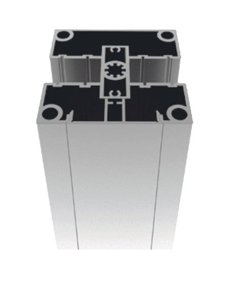 Sada hliníkového sloupku 80x80 a krytky - 7000mm N