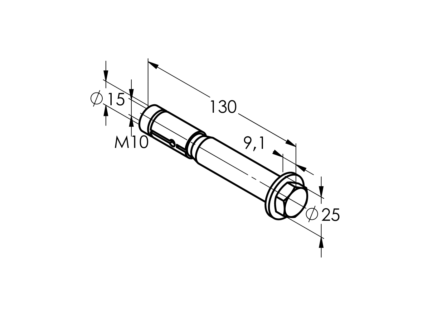 Vysokopevnostní kotva se šestihranným šroubem M10