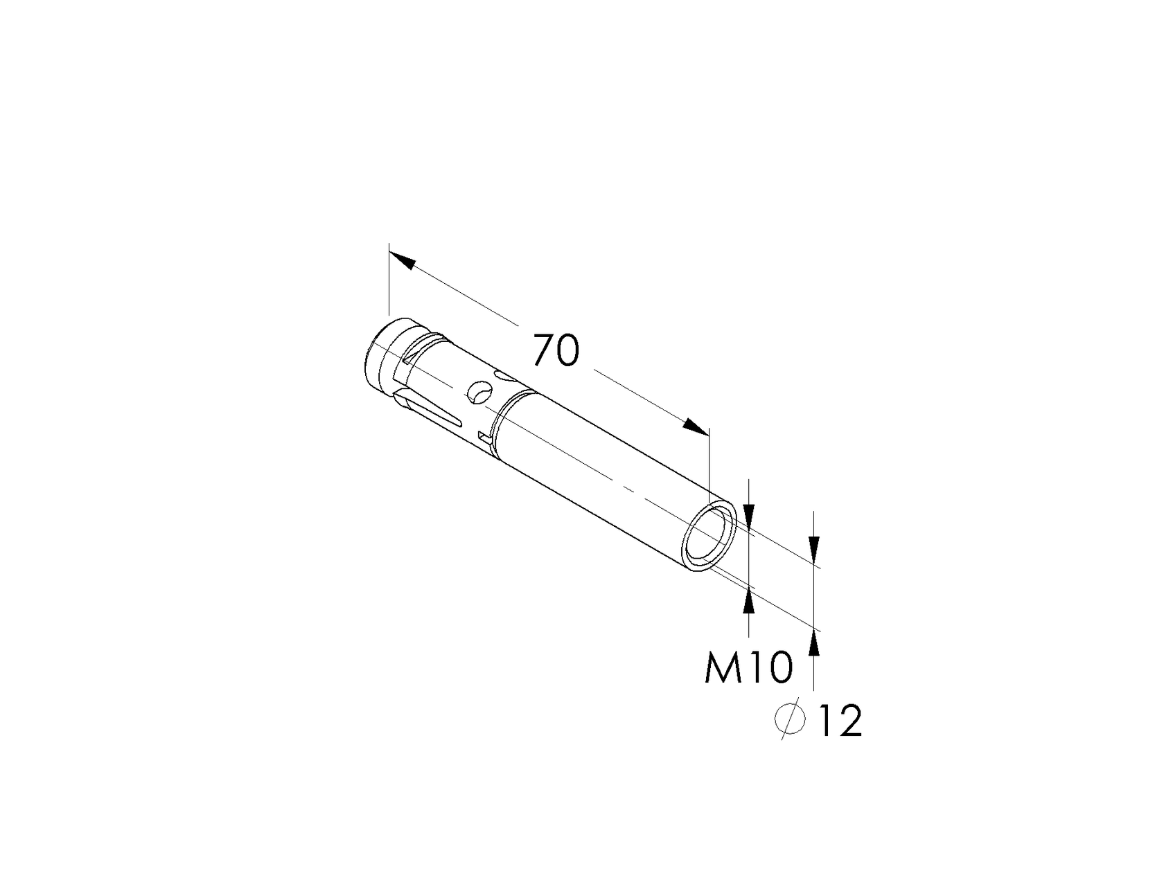 Fixakční kotva s vnitřním závitem FAZ-IG M10