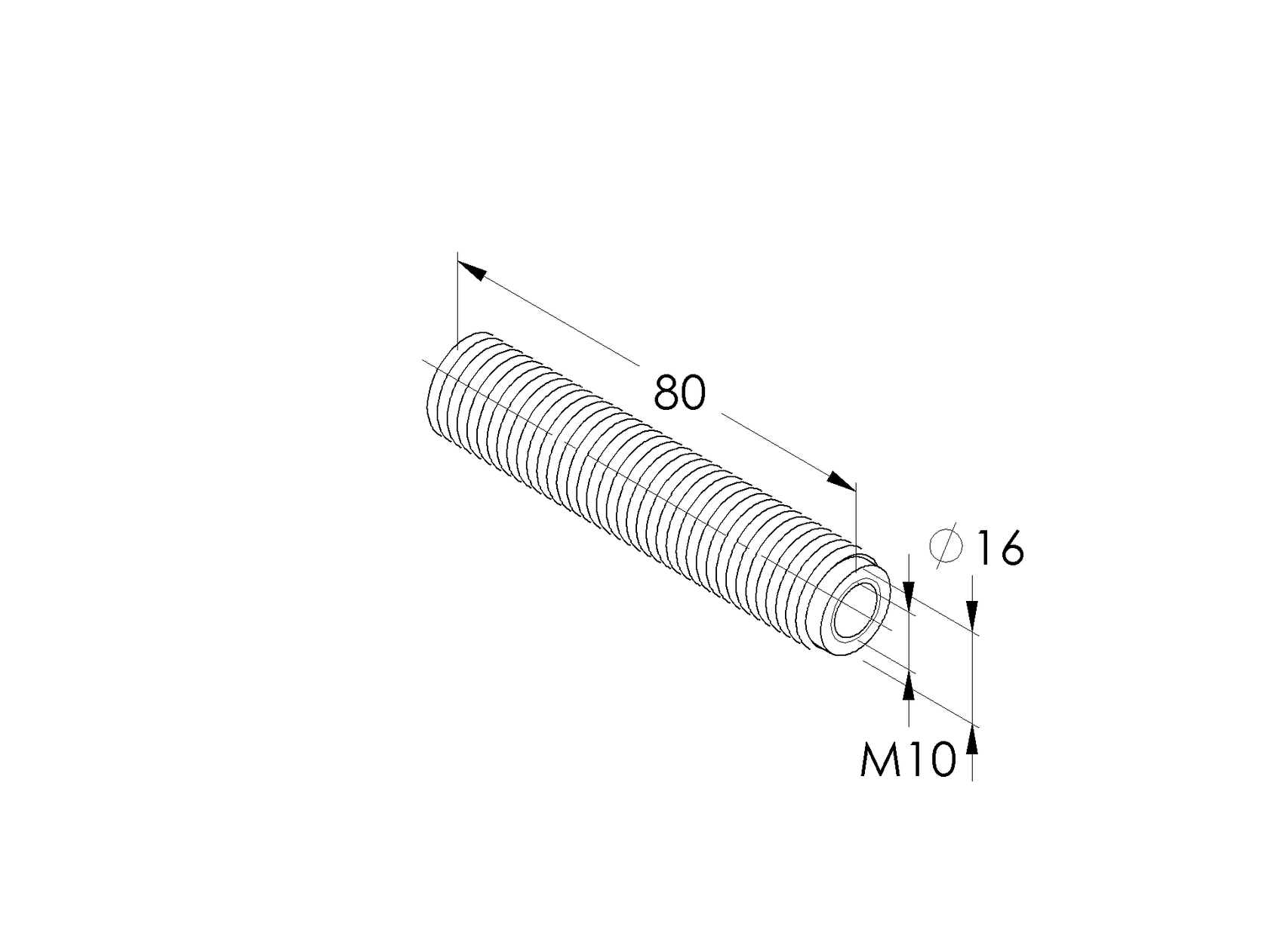 Kotva nerezová pro velké zatížení, INOX, M10