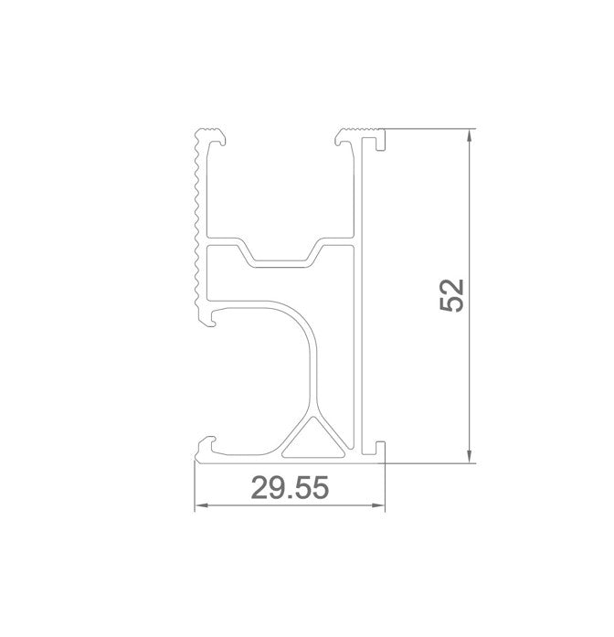 Montážní profil R52-2200mm