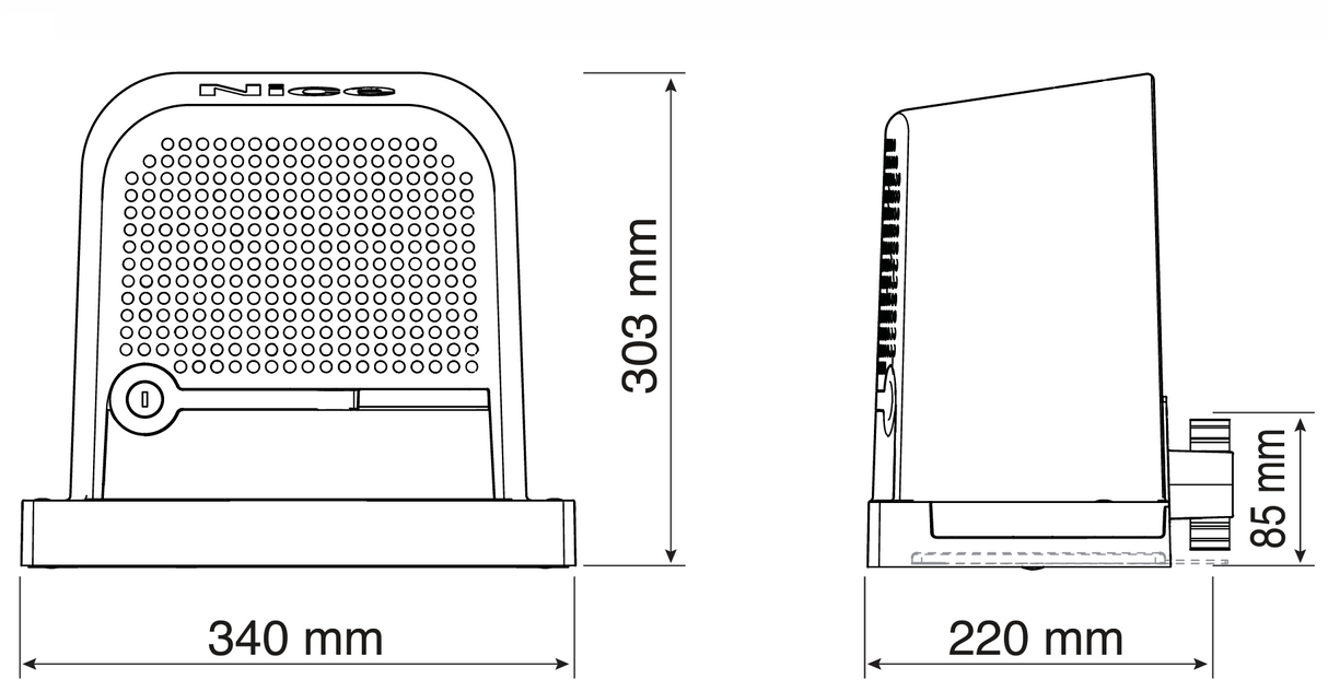 Sada pohonu NICE ROBUS400 set, max 400kg