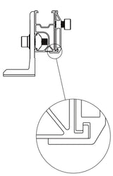 Spojka SFR-01 pro montážní profil - set 1