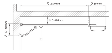 NICE pohon pro garážová vrata s dráhou kit 11m2