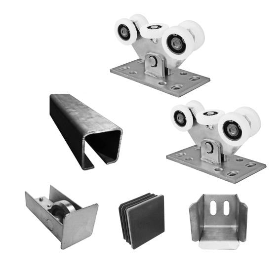 Sada pro posuvnou bránu do 4m, NYLON, 60x60mm