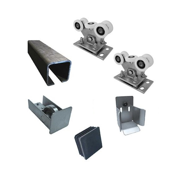 Sestava pro posuvné brány do 5,5m,Fe,NYLON,78x78mm