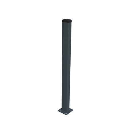 Jeklový sloupek s patkou ZnPVC RAL 7016 40x60x1600
