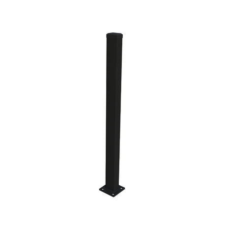Sloupek 60x40mm s patkou ZnPVC 1800mm černá matná