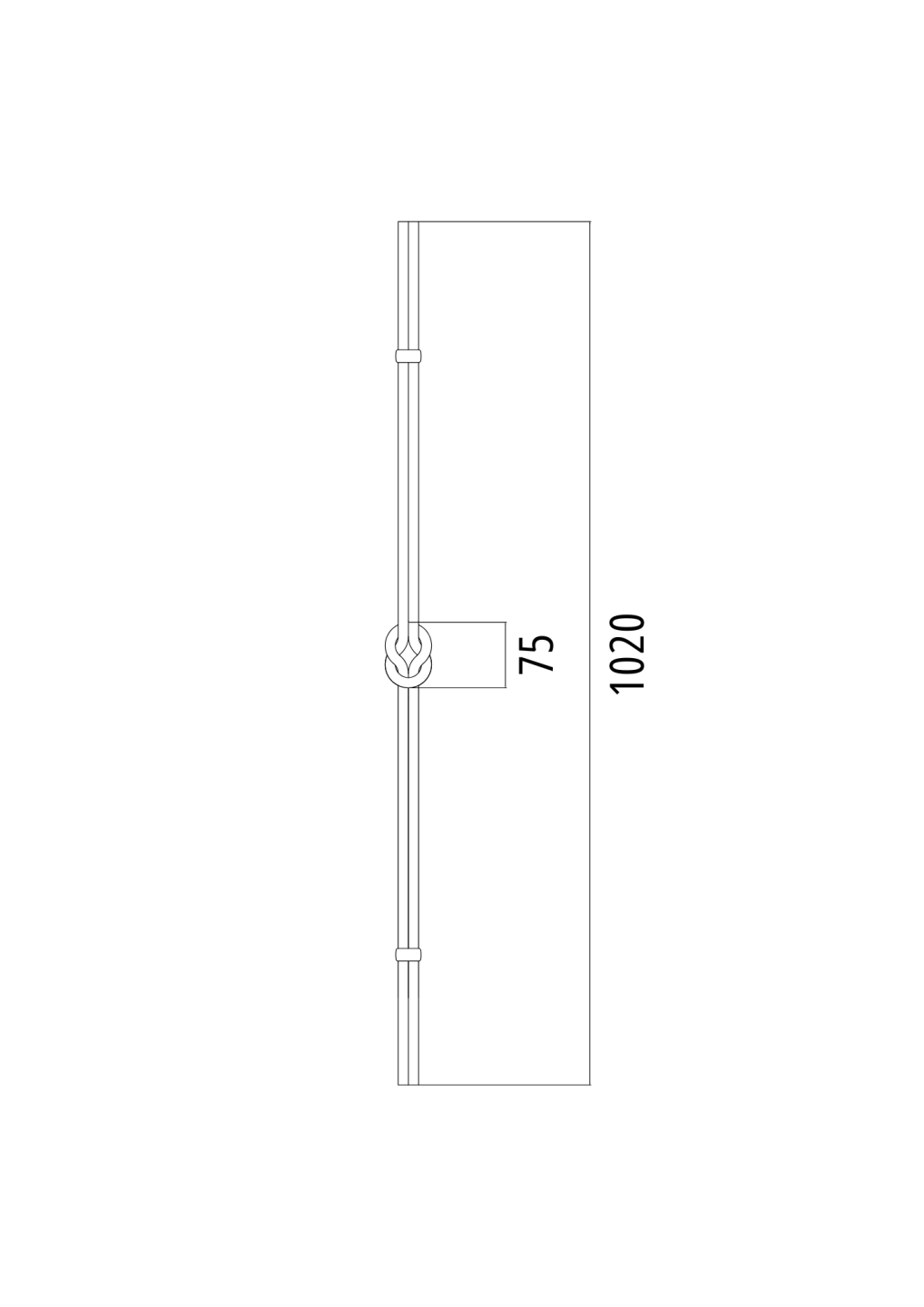 Výplň kovaná h1020, b50, 2xD12mm