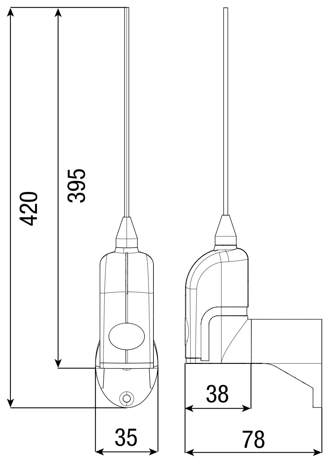 Anténa TA-862N - príslušenství pro pohony CAME 868