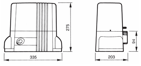 Aut. motor NICE THOR max. 1500kg