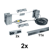 Teleskopický systém pro kol. bránu do 15m, 3dílná