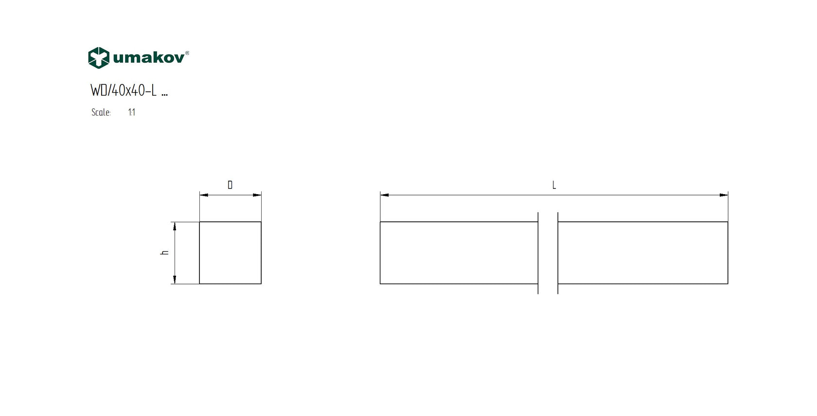 Dřevěné madlo BUK