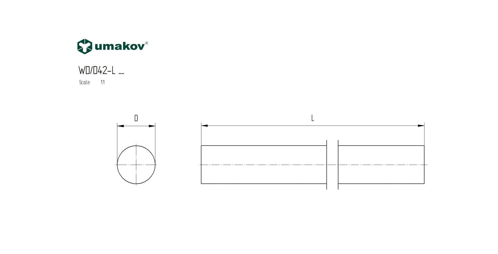 Dřevěné madlo DUB