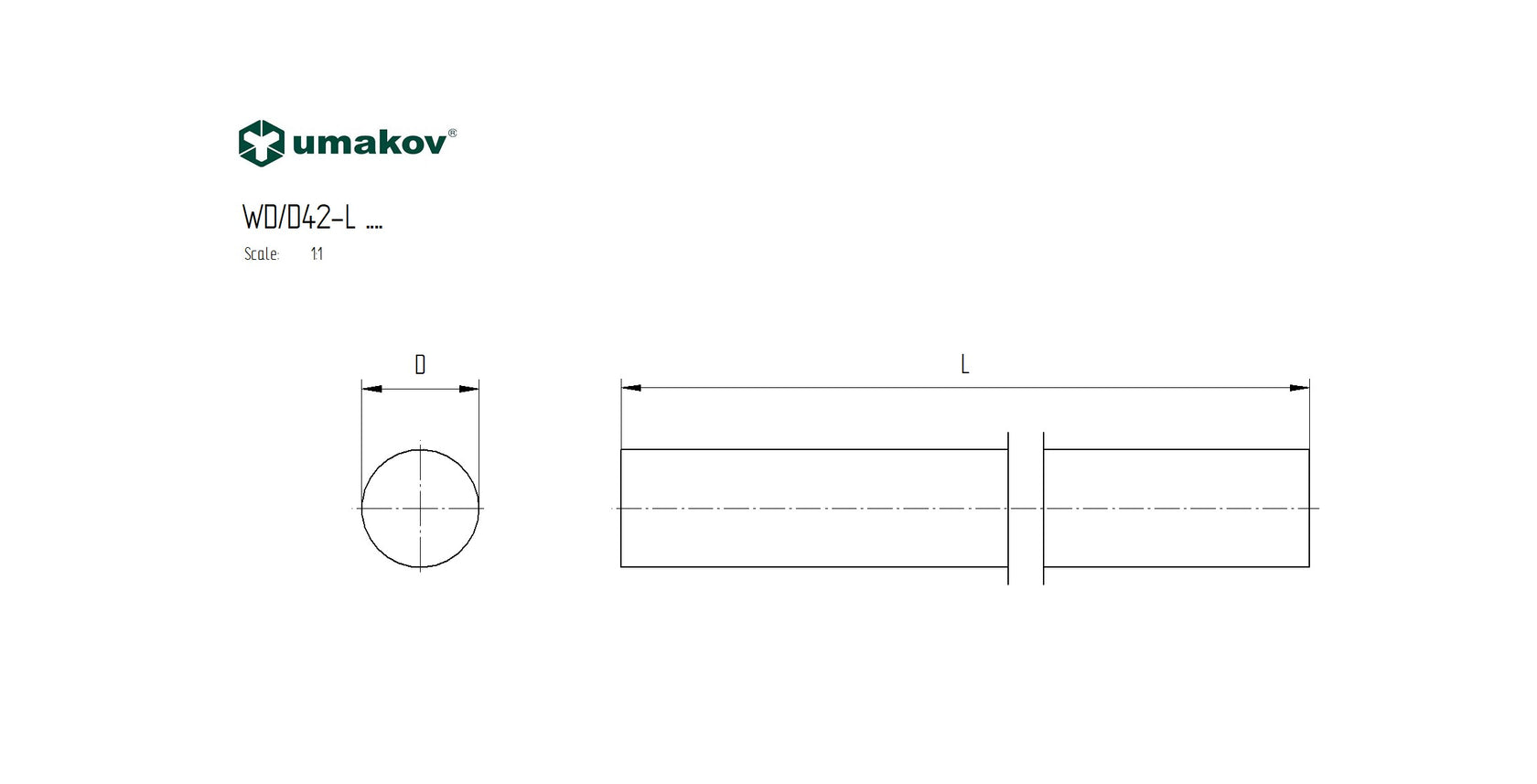 Dřevěné madlo DUB