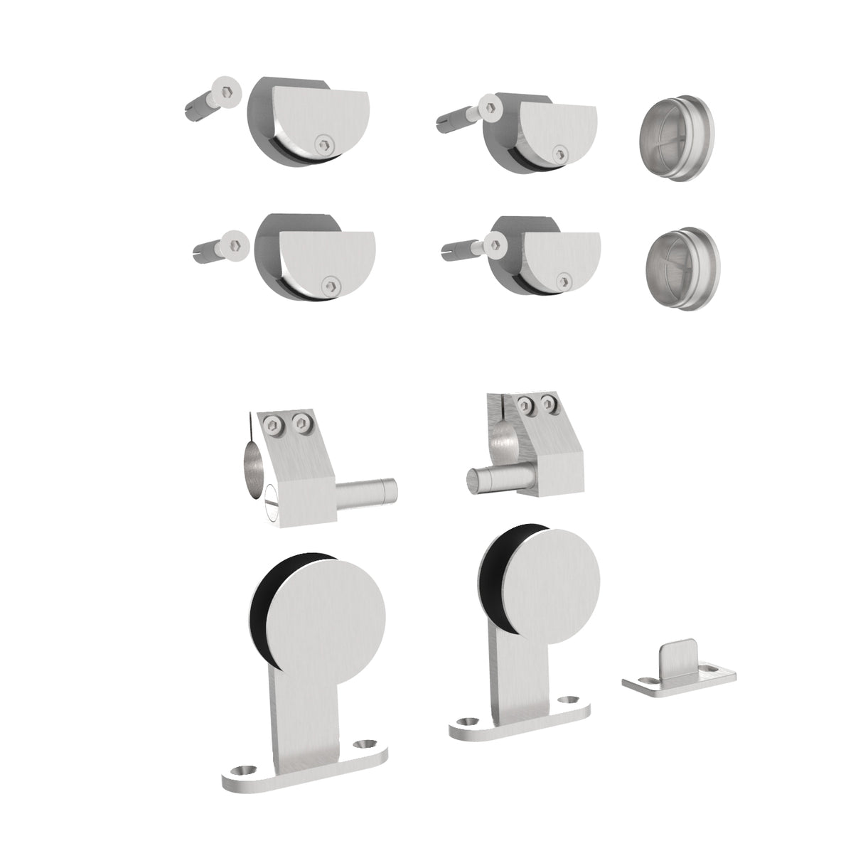 Kovaní pro posuvné dřevěné dveře - tyč INOX