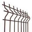 Svařovaný plotový panel 3D ZnPVC 2500x1230x4mm hnědá