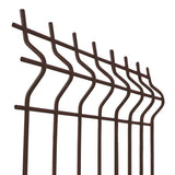 Svařovaný plotový panel 3D ZnPVC 2500x1230x4mm hnědá