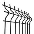 Welded fence panel 3D ZnPVC 2500x1230x4mm black