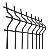 Svařovaný plotový panel 3D ZnPVC 2500x1730x4mm černá