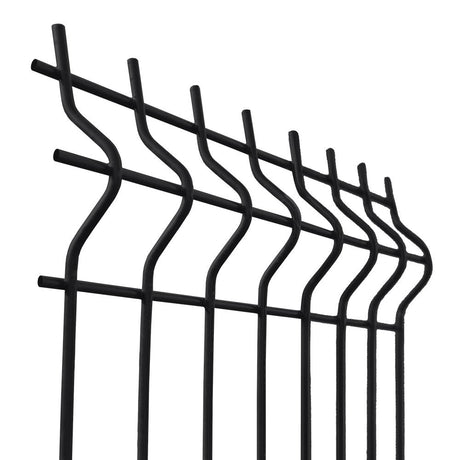 Svařovaný plotový panel 3D ZnPVC 2500x1730x4mm černá