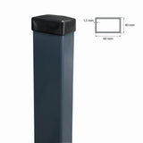 Jaklový sloupek ZnPVC RAL 7016 40x60x1400mm