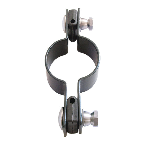 Objímka průběžná na kulatý sloupek D48mm ZnPVC RAL