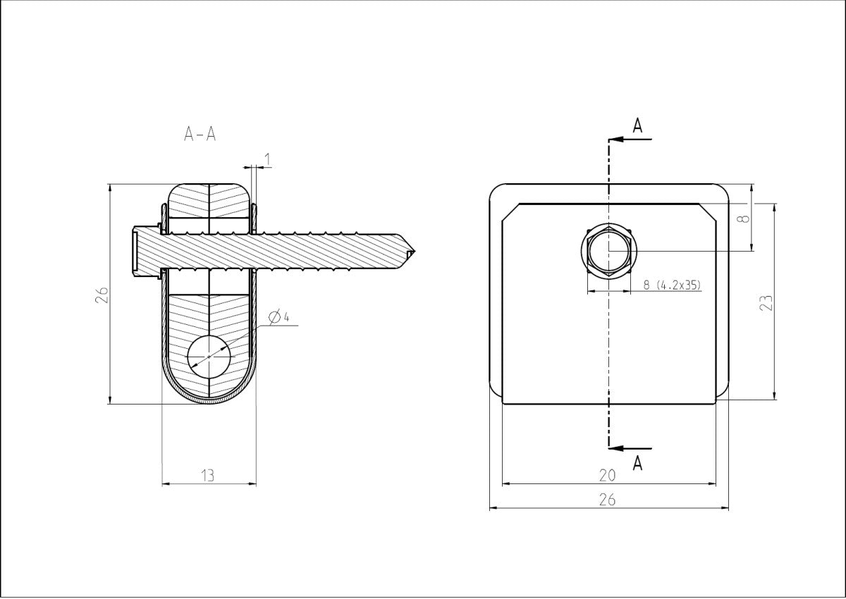 Univerzální příchytka svařovaného panelu ZnPVC RAL