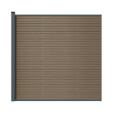 WPC fence set with 1850mm post AURORA brown