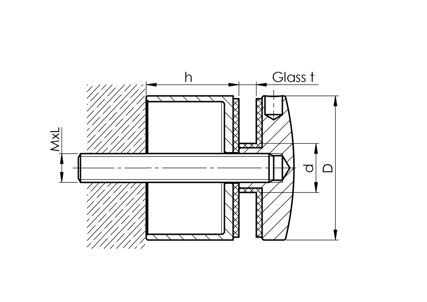 Držák výplně skla