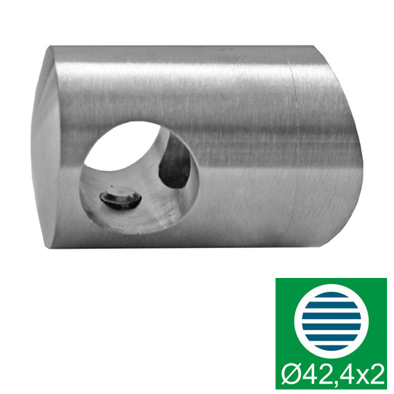 Crossbar holder AISI304, d16/D42,4x2/L37mm