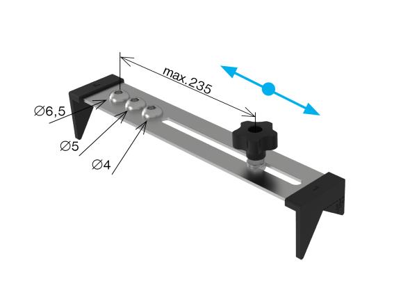 Přípravek na vrtání trubek AL/0004