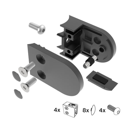 Držák výplně skla, nerezové zábradlí