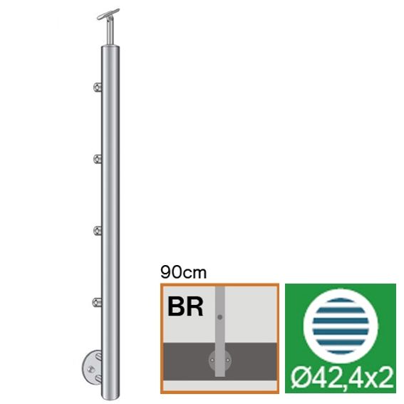 sloupek nerezový BK rovné