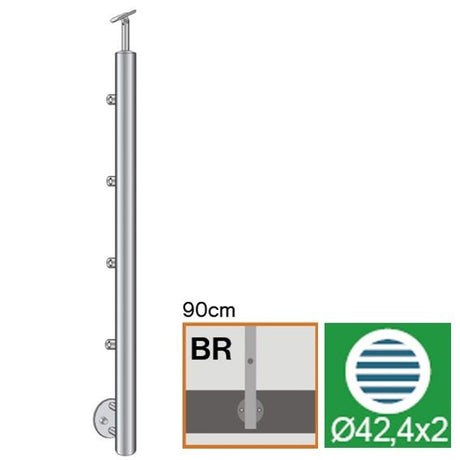sloupek nerezový BK rovné