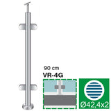 Sloupek nerezový , VK-rovné AISI304, D42,4/4xmodel