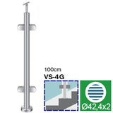 Sloupek nerezový D42,4/4x držák,v=100cm,VK-schod A