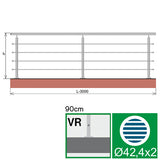Nerezové zábradlí, AISI304, 3000x900mm