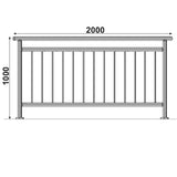 Zábradlí vertikálni VR AISI304, D42,4/d12vertical/