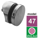 Držák výplně skla,nerez AISI316, D42,4x2/D50/H10/T