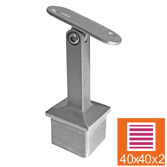 Nerezový držák madla nastavitelný plochý