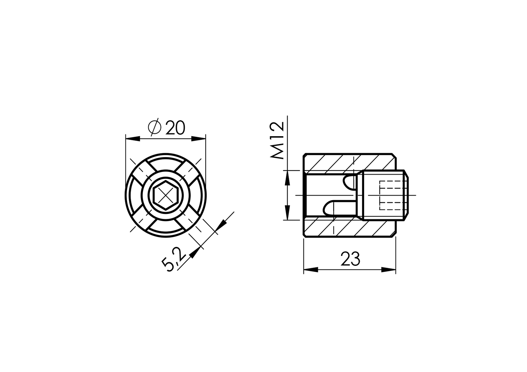 Lanko - úchytka lanka - španovák